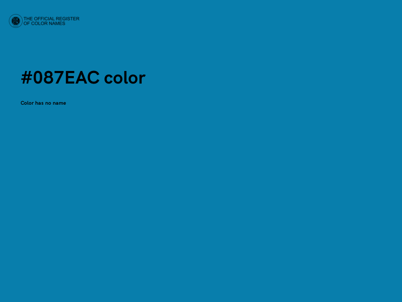 #087EAC color image