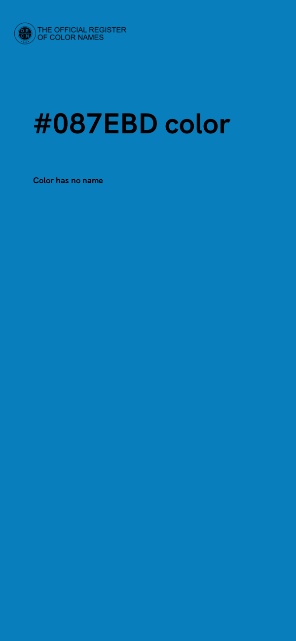 #087EBD color image