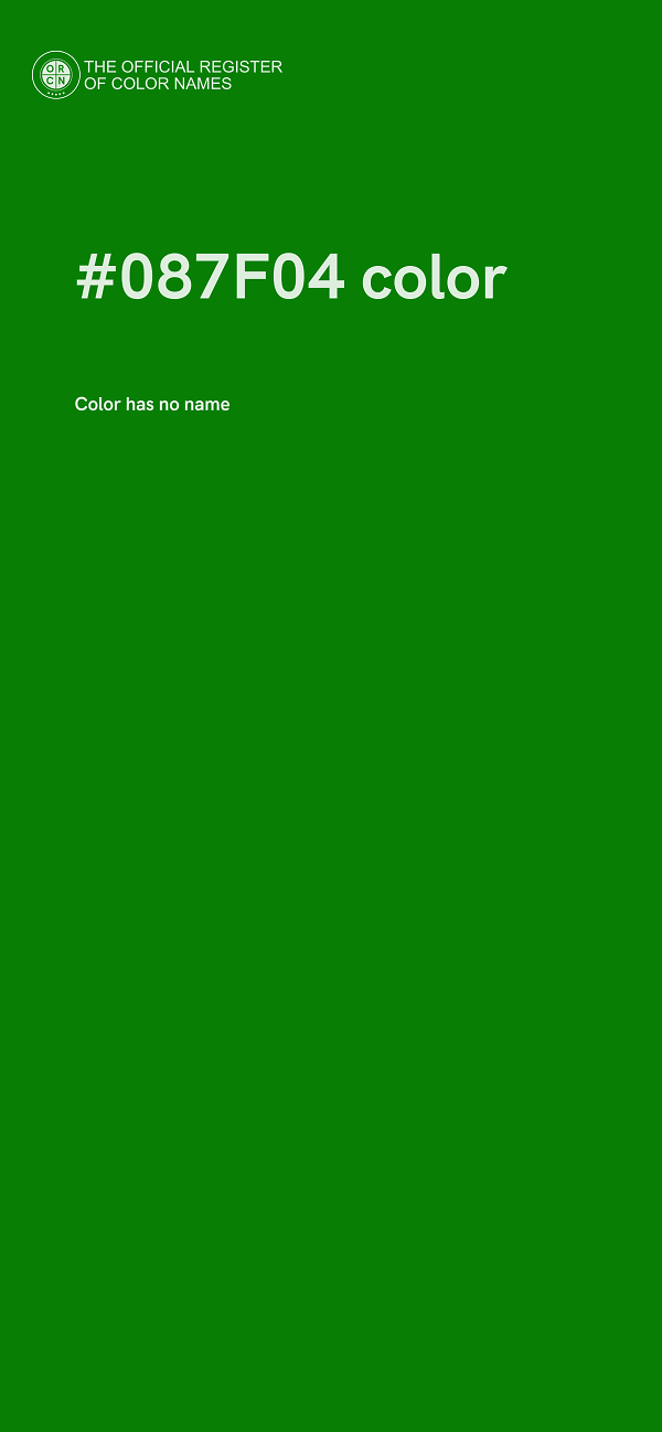 #087F04 color image