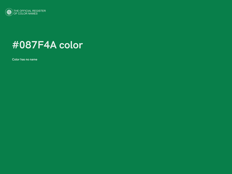 #087F4A color image