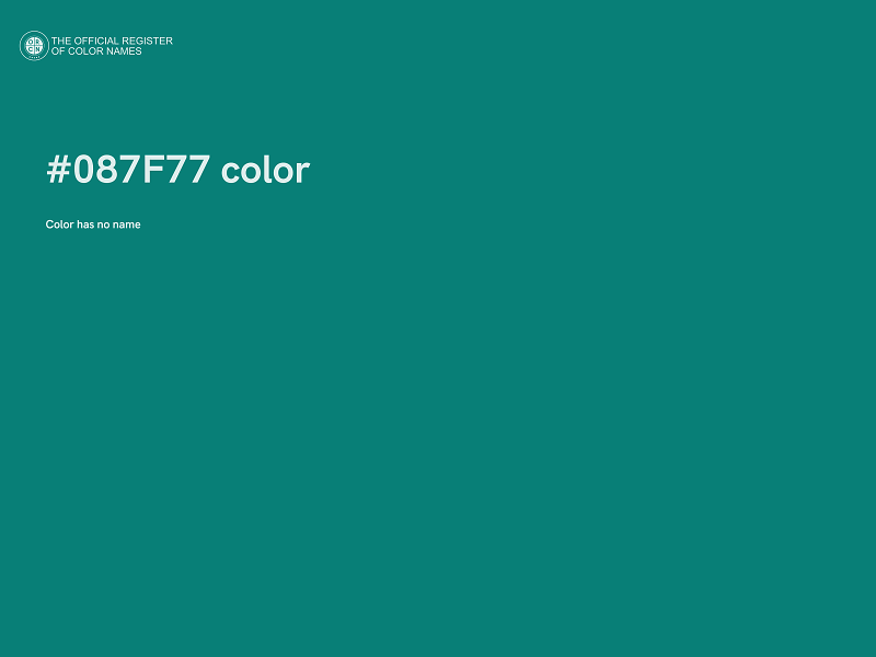 #087F77 color image