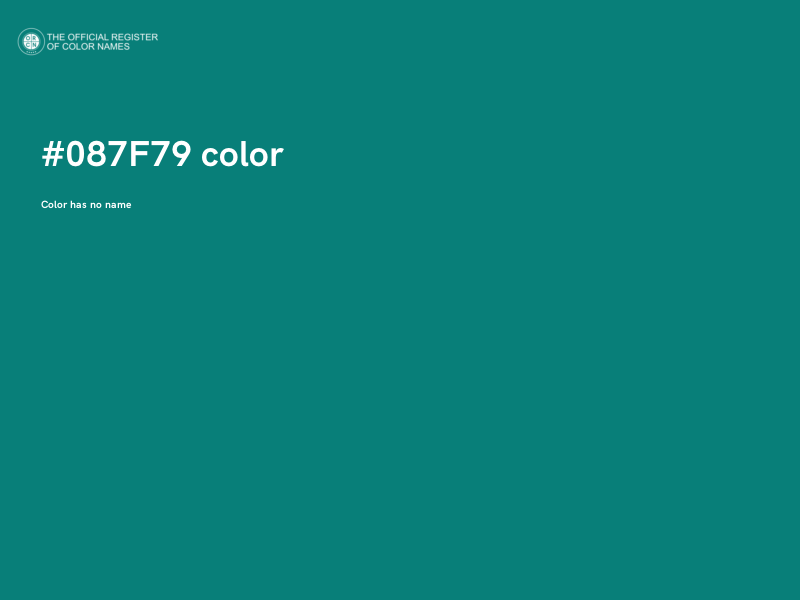 #087F79 color image