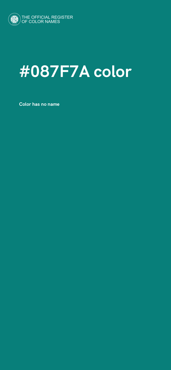 #087F7A color image