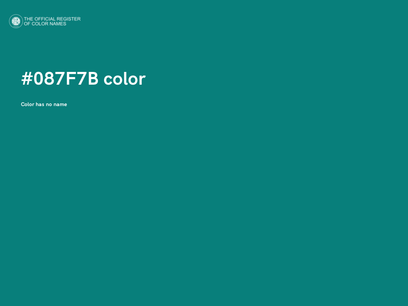 #087F7B color image