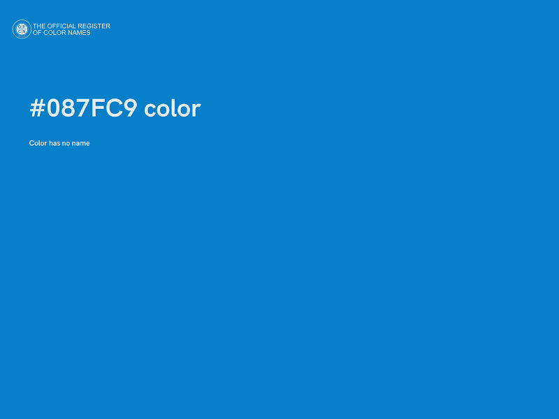 #087FC9 color image