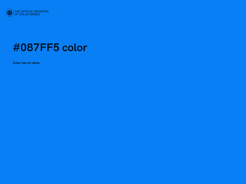 #087FF5 color image