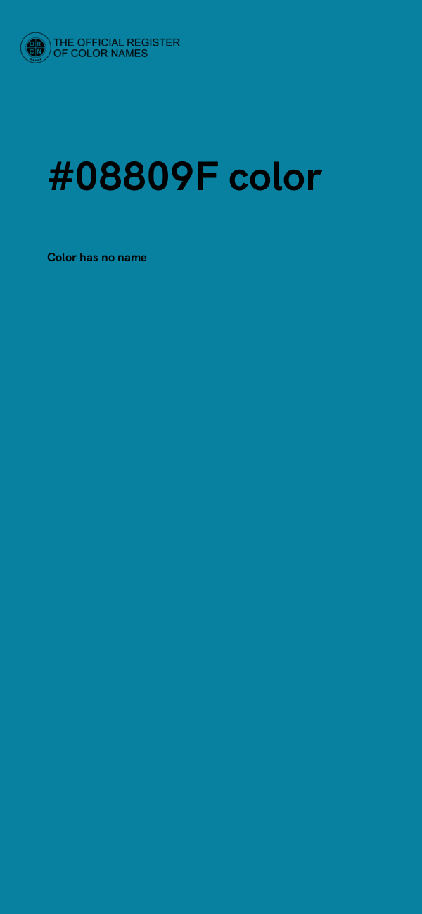 #08809F color image