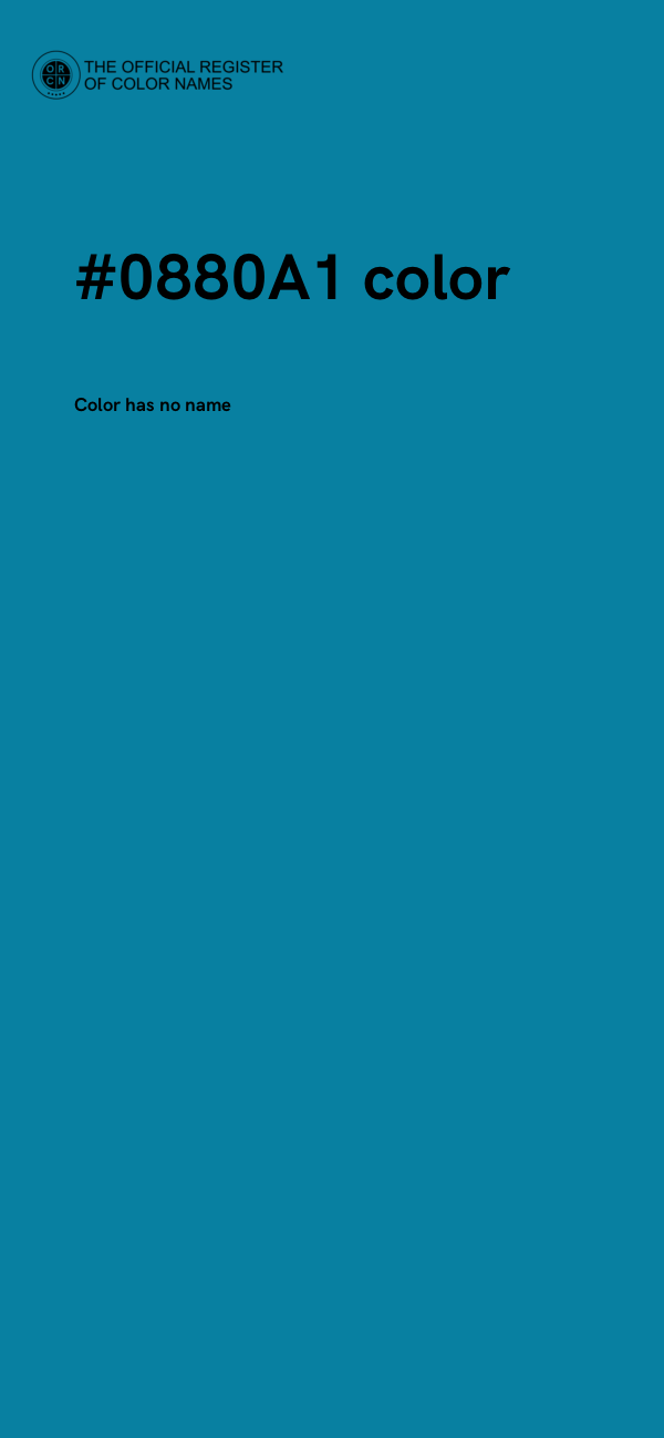 #0880A1 color image