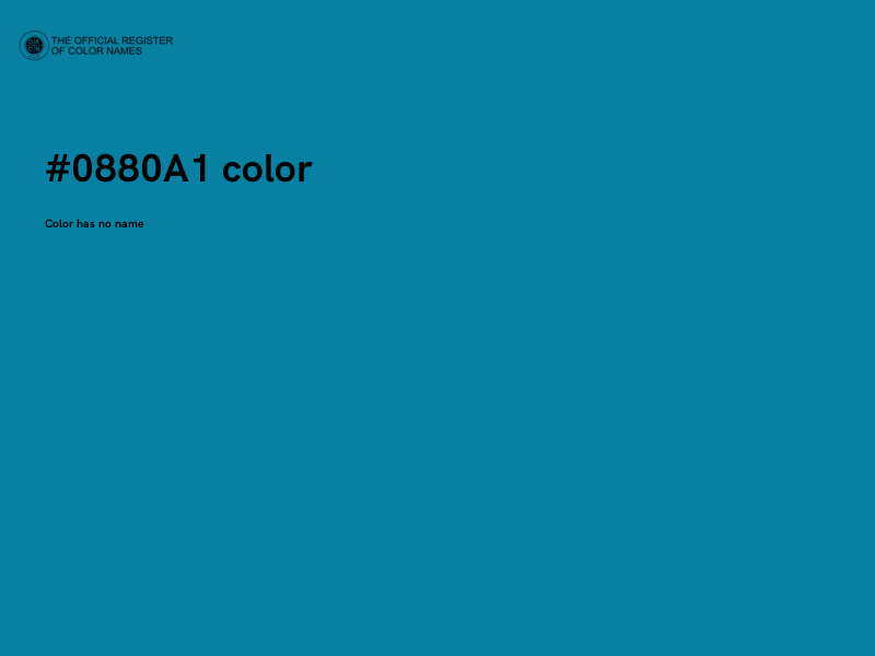 #0880A1 color image