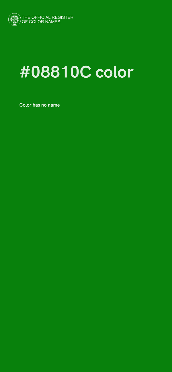 #08810C color image