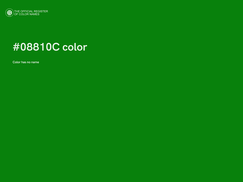 #08810C color image