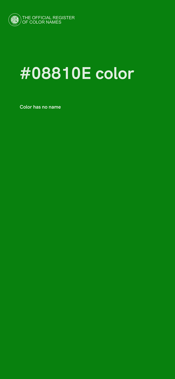 #08810E color image