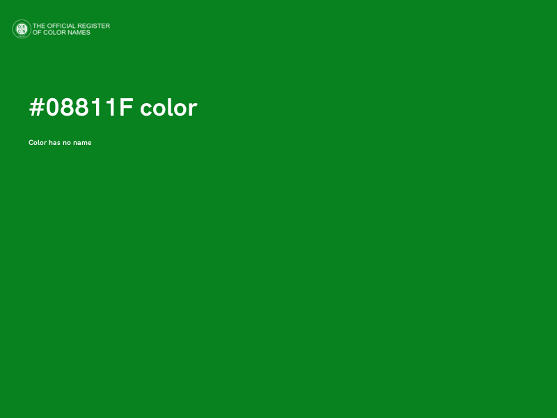 #08811F color image