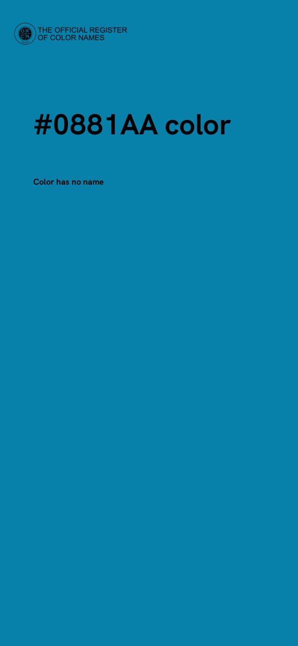 #0881AA color image