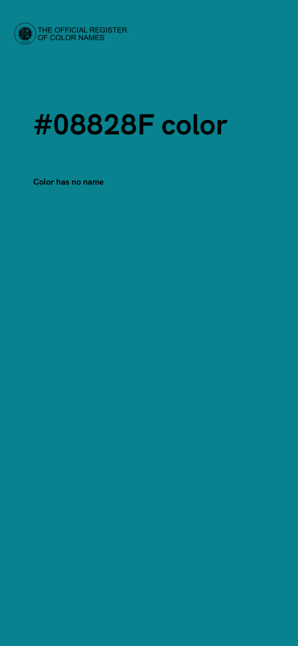#08828F color image