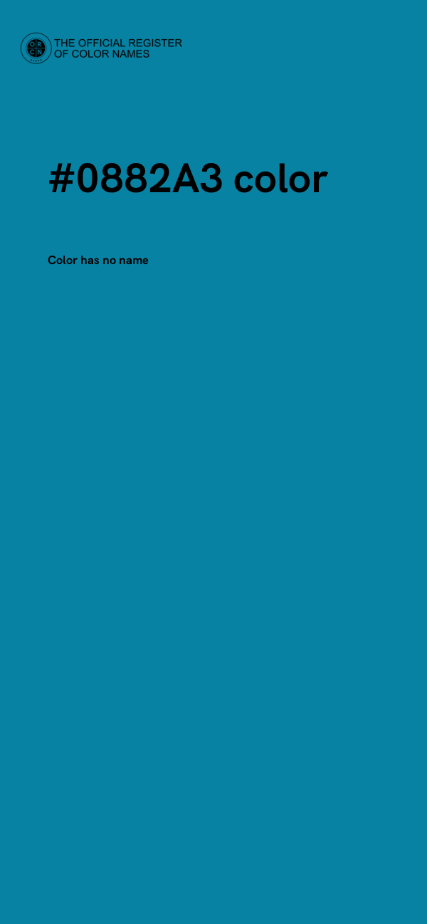 #0882A3 color image