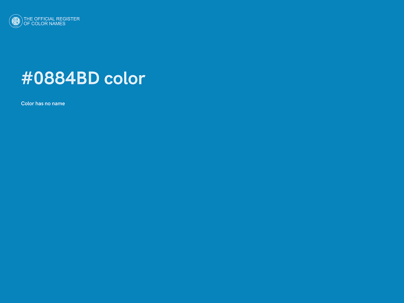 #0884BD color image