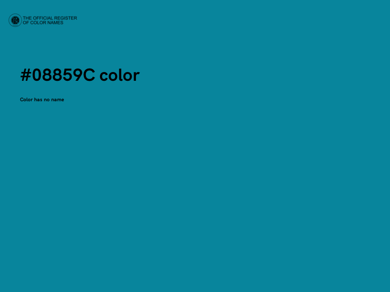 #08859C color image