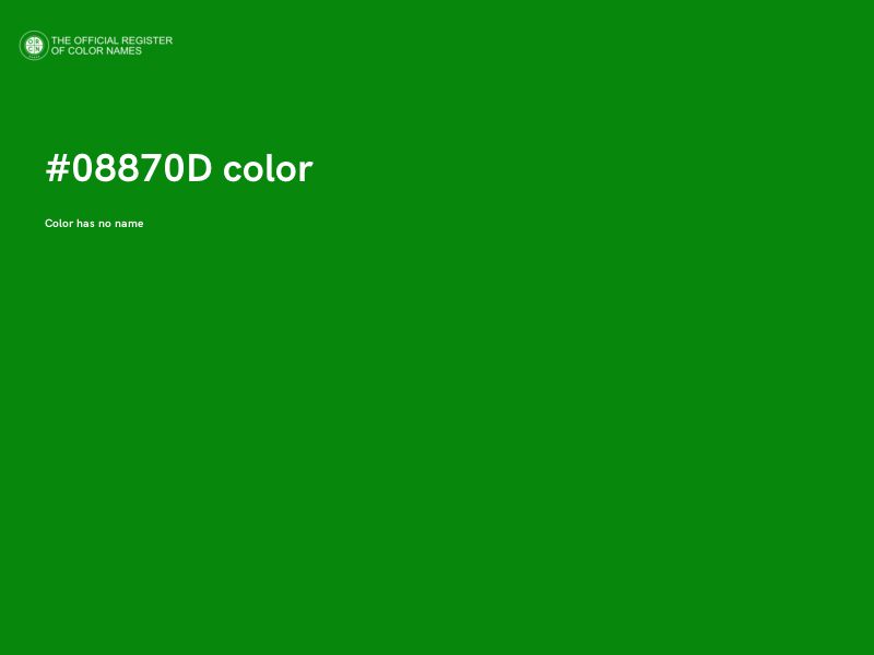 #08870D color image