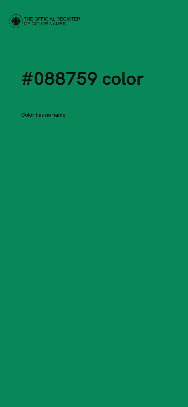 #088759 color image