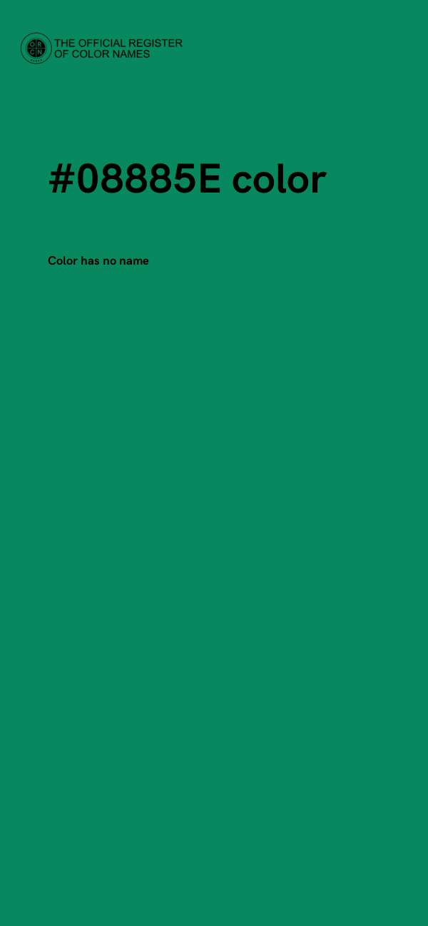 #08885E color image