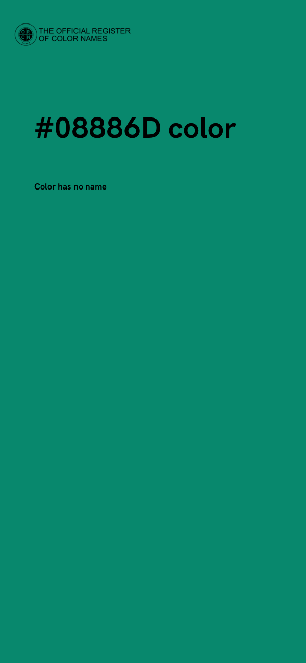 #08886D color image
