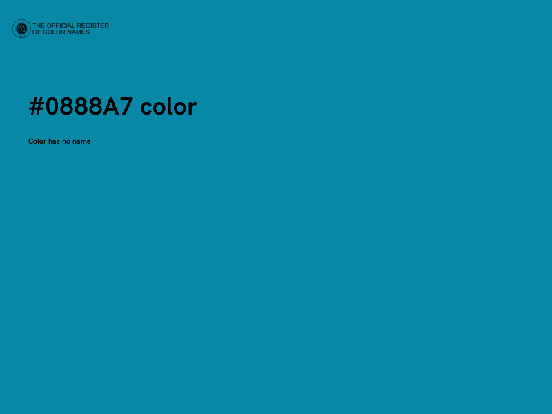 #0888A7 color image