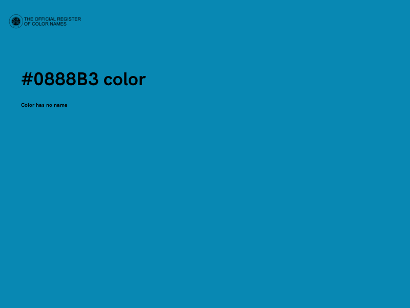 #0888B3 color image