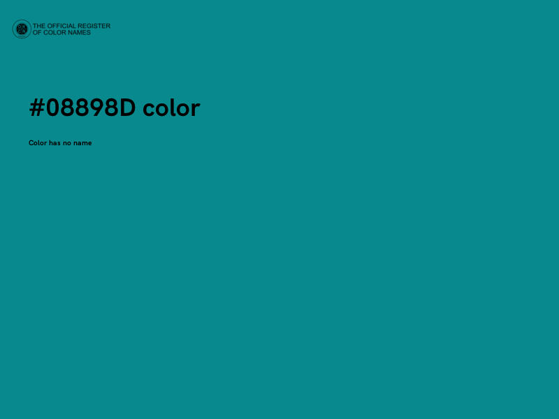 #08898D color image