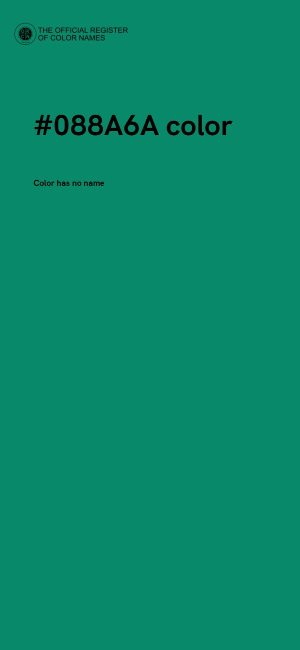 #088A6A color image