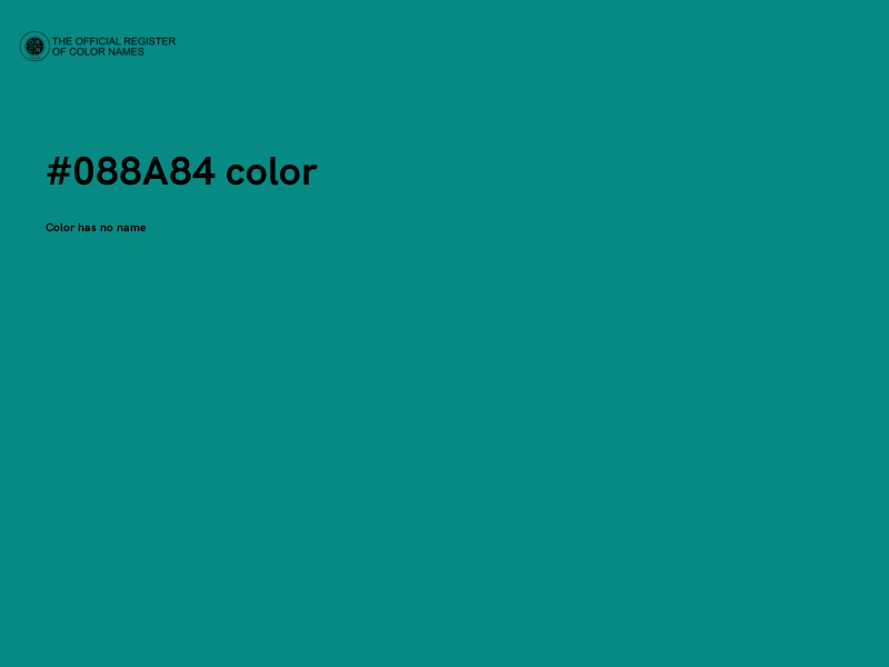 #088A84 color image