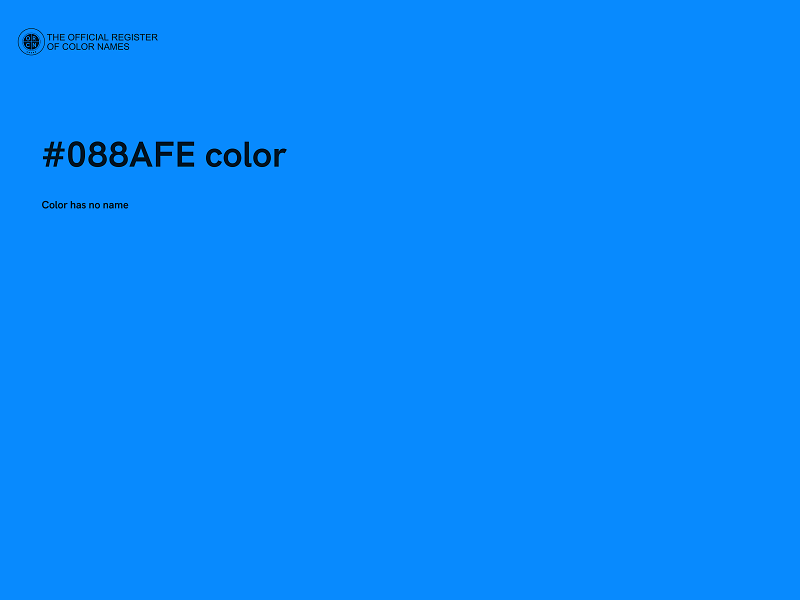 #088AFE color image