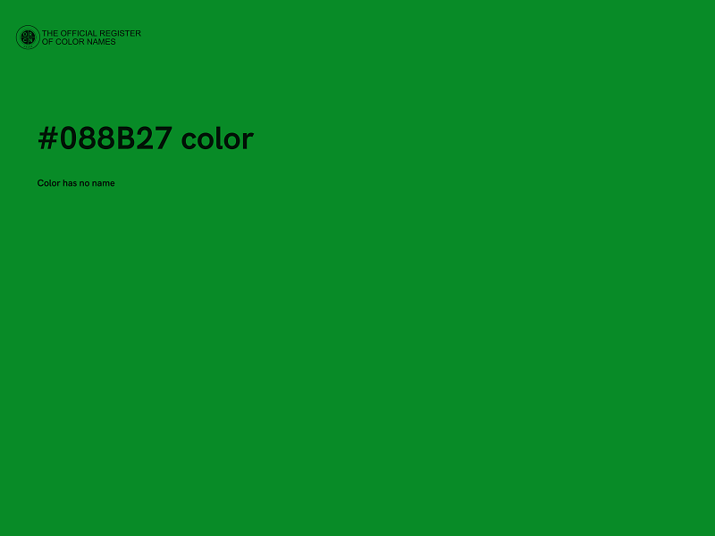 #088B27 color image