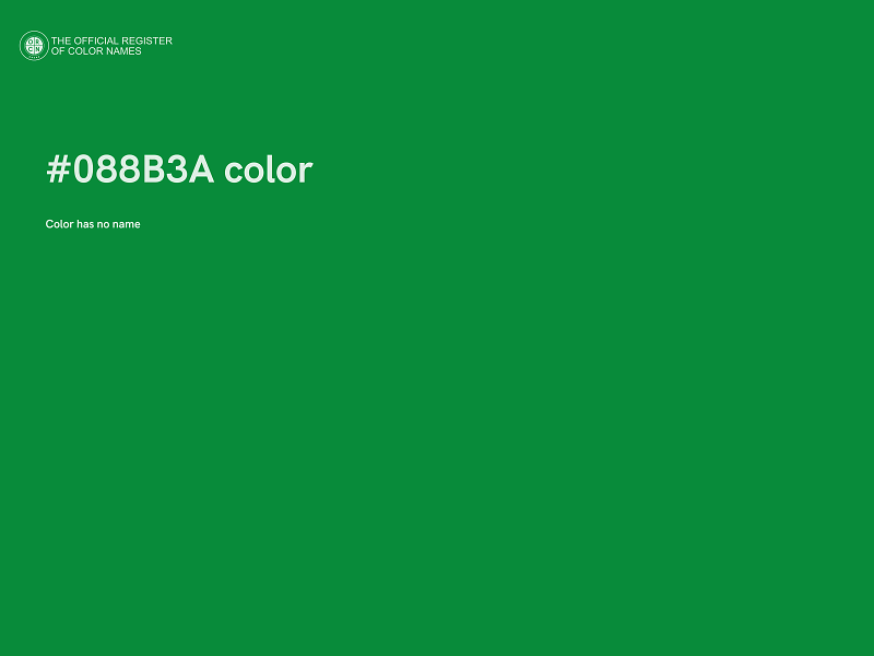 #088B3A color image