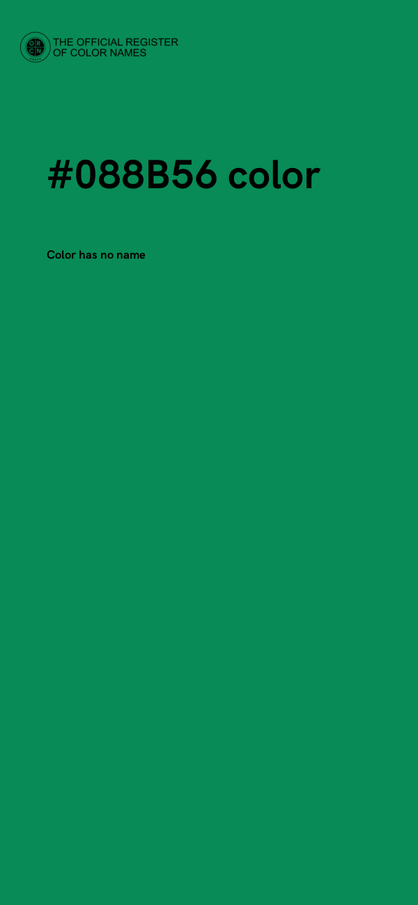 #088B56 color image
