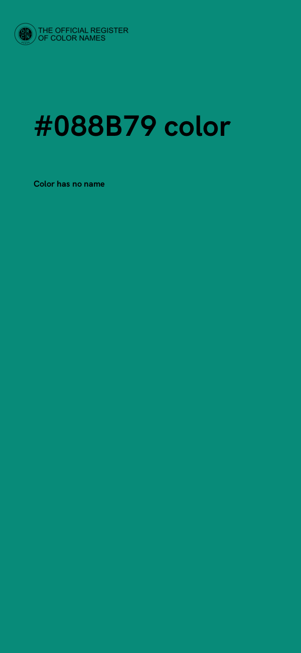 #088B79 color image