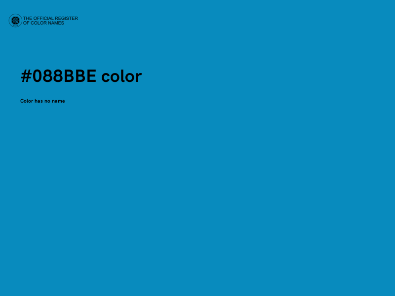#088BBE color image