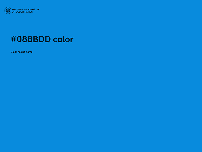 #088BDD color image