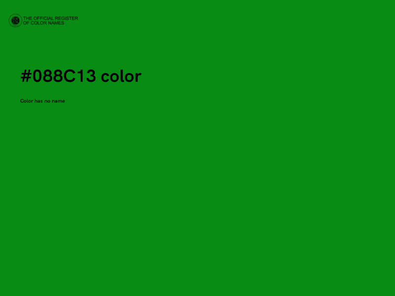 #088C13 color image
