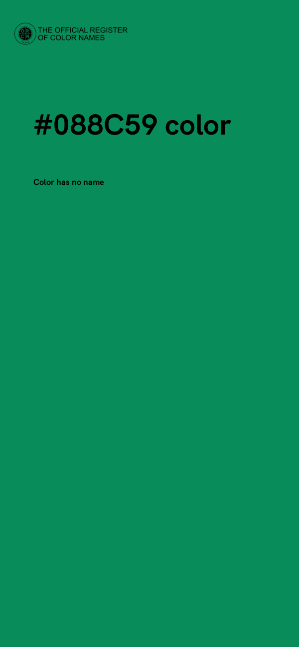 #088C59 color image