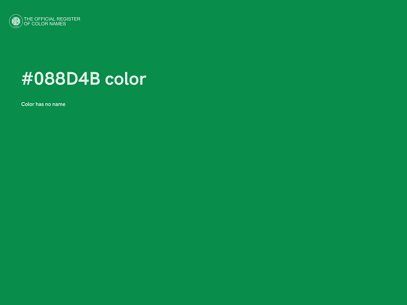#088D4B color image