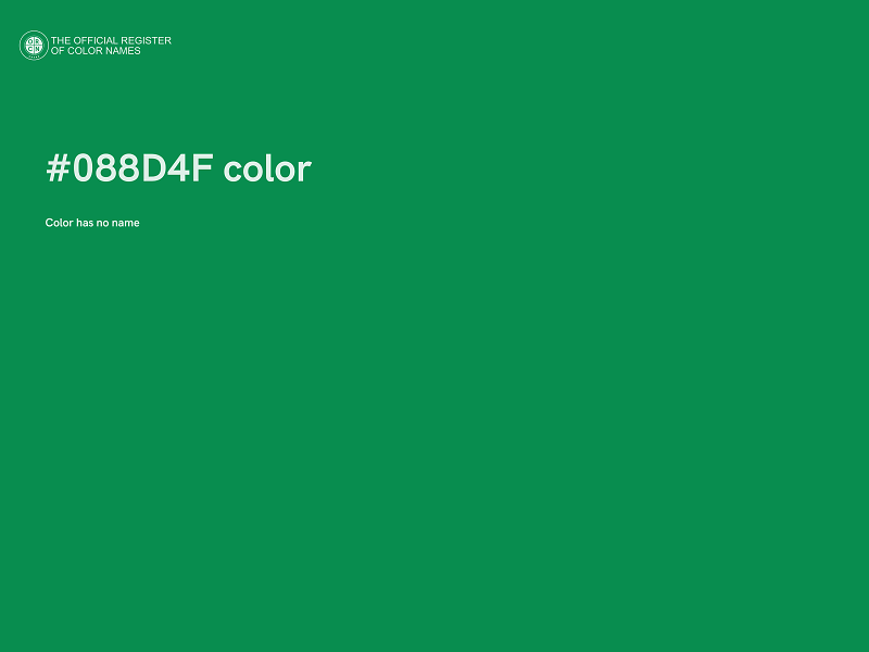 #088D4F color image