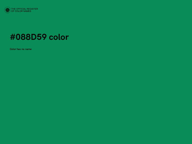 #088D59 color image