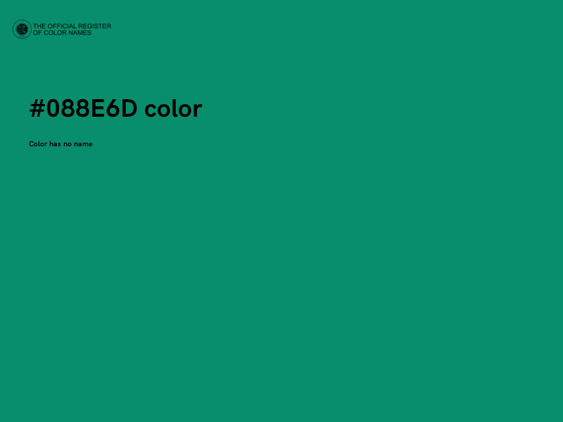 #088E6D color image