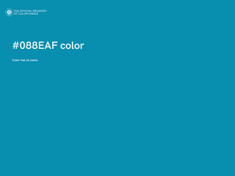 #088EAF color image
