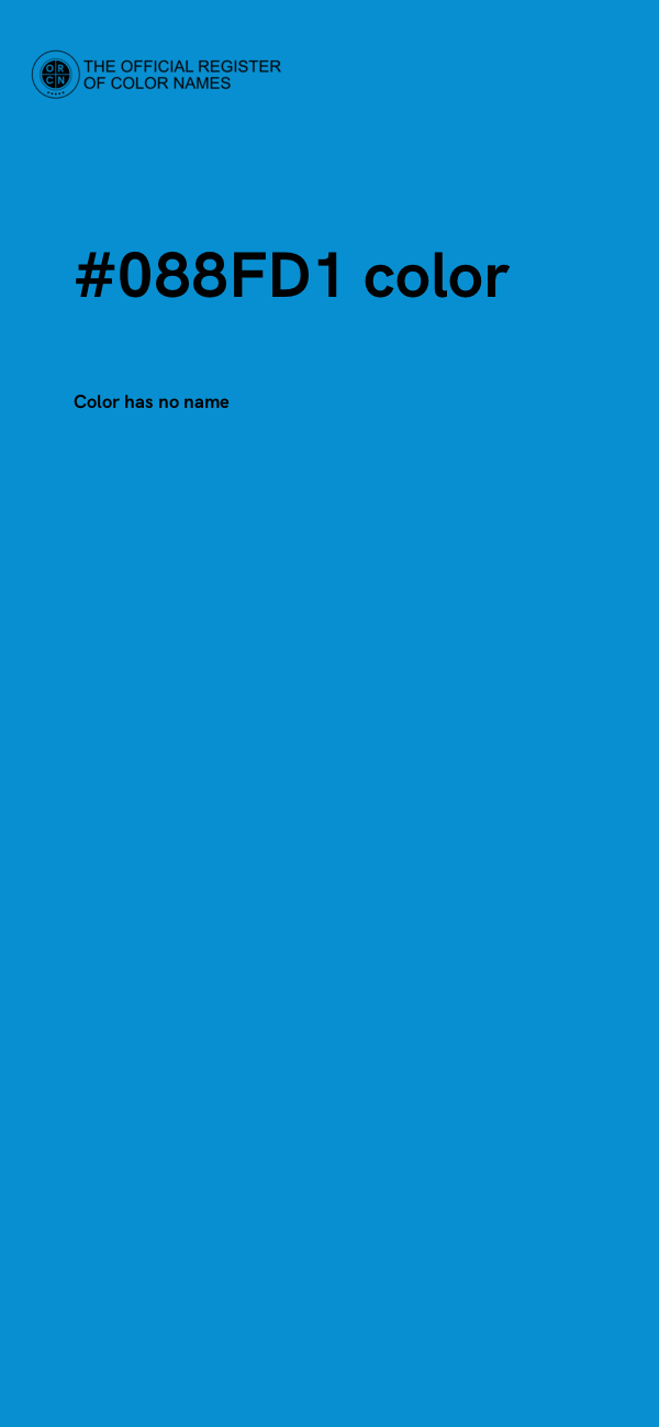 #088FD1 color image