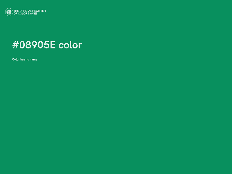 #08905E color image
