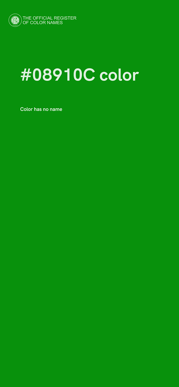 #08910C color image