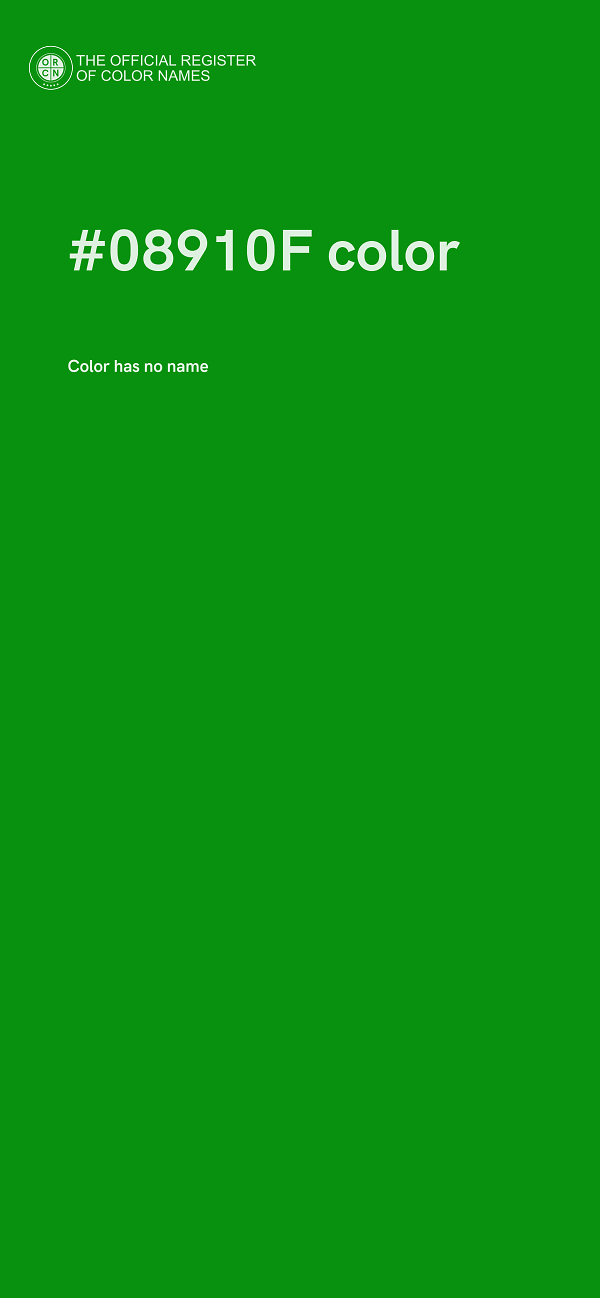 #08910F color image