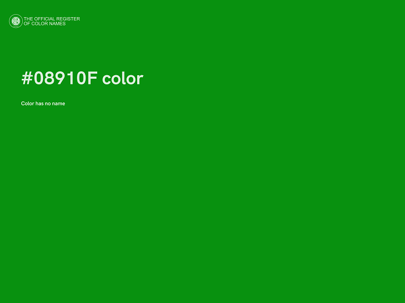 #08910F color image